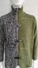 Casaco Suéter de Inverno Masculino Combinação de Cores Assimétrico Mangas Longas Gola Alta Ajuste Slim Quente Tricotado Proteção de Pescoço Suéter de Outono para Escritório