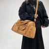 Stilvolle Wildleder Reisetasche Damen Mehrzweck-Tragetasche mit verstellbarem Schultergurt und Modischem Design