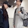 Graffiti Print Men Large Capacity Backpack Women Lightweight Schoolbag Nylon Student Backpack with Coin Purse