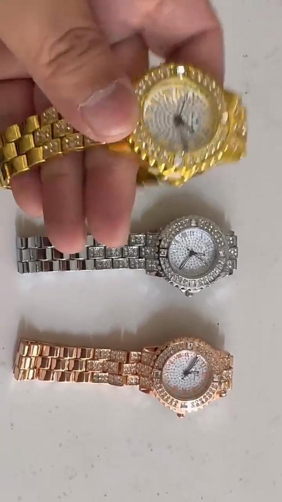 Elegant Ladies Jewelry Watch With Crystal Dial For Casual Wear