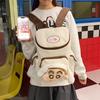 Crayon Shin Chan Plush Cartoon Backpack For Girls With Large Capacity And Zipper Closure