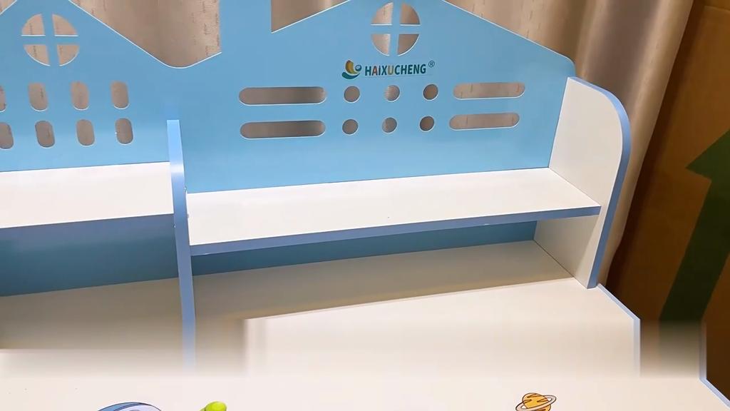 Ergonomic Desk Chair 2Pcs/Set Premium Kids Study Set, Height Adjustable Children School Table Set with Astronaut Pattern, Large Writing Board,