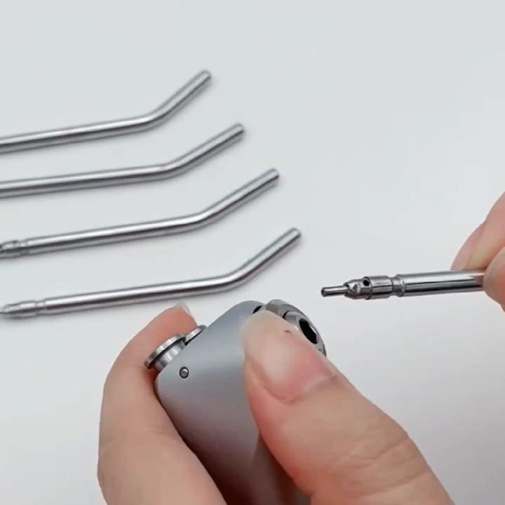 10Pcs Dental Spray Nozzles Tips Stainless Steel 3 Way Air Water Syringe Spray Nozzles Tubes