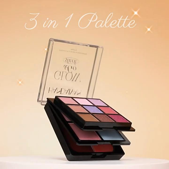 Highlight Blush Combination Disc Three-layer Pearlescent Thin Flash Eyeshadow Blush Highlight Comprehensive Disc Face Makeup Makeup Disc