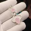 Rose Chalcedony Gemstone 925 Sterling Silver Handcrafted Jewelry Pendant 1.60" For Gift PP-13-15