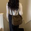 Leopard Print Shoulder Bag Women's Crossbody Bag Large Capacity Tote Bag Commuter Underarm Bag