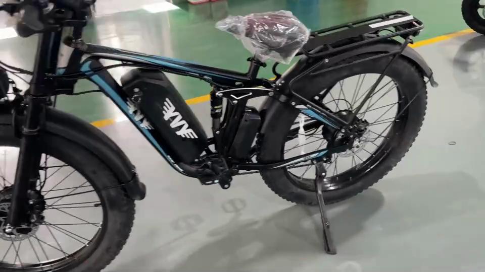 E-Bicycle  C26MAX 2000W Dual Motor 48V23AH All-terrain E-bike Hydraulic Brake Full Suspension 26*4.0 Inch Fat Tire Electric Bike