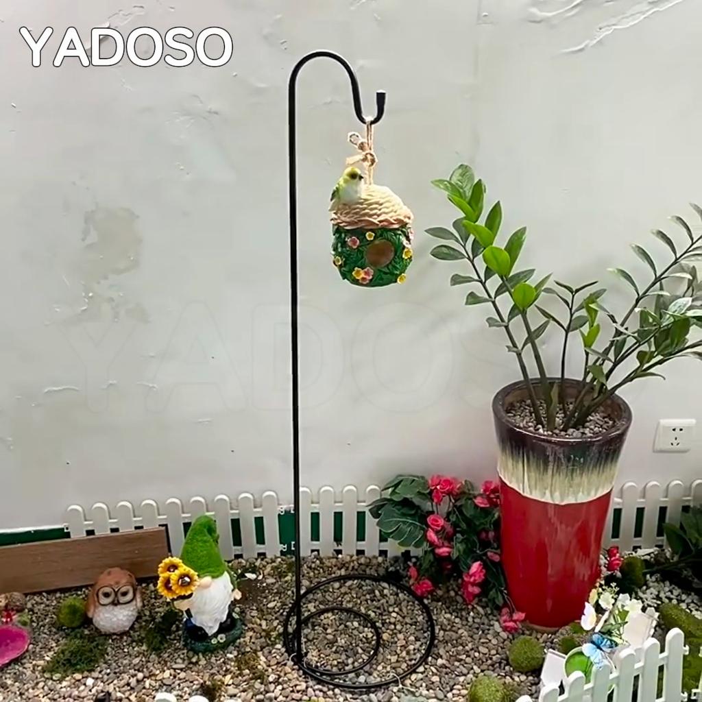 1pc Shepherd Hook Bird Feeder Pole Premium Metal For Hanging Solar Lights Bird Feeders Mason Jars Christmas Lights, Lanterns
