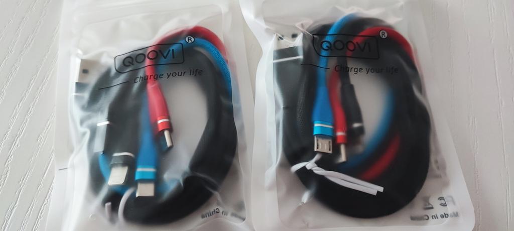 Cavo Multiplo USB C 3 In 1 3A 1,2m (2 Pezzi) - Micro, Type-C E Lightning - Ricarica Veloce Per IPhone 16-5, Galaxy S24, IPad, Android