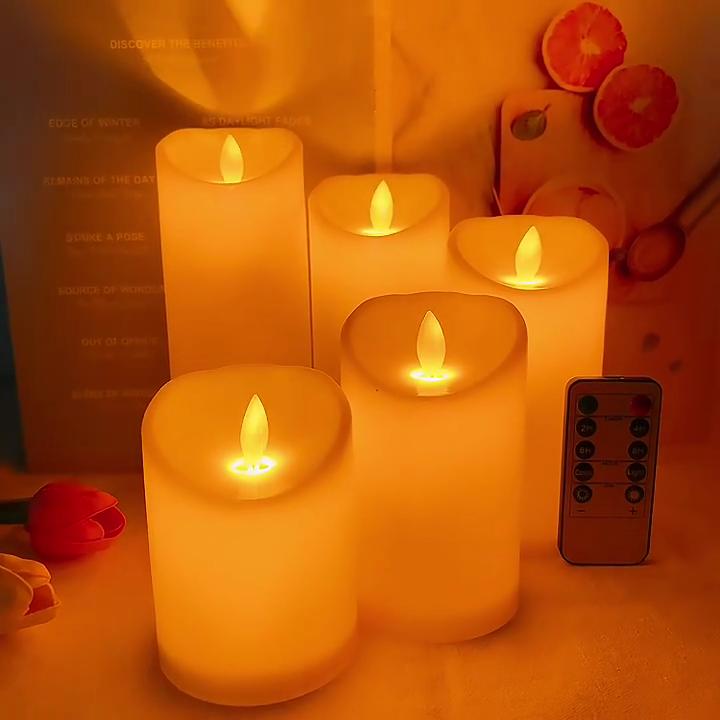 Led Electronic Candle Light With Swaying Flame For Romantic Wedding And Party Decor