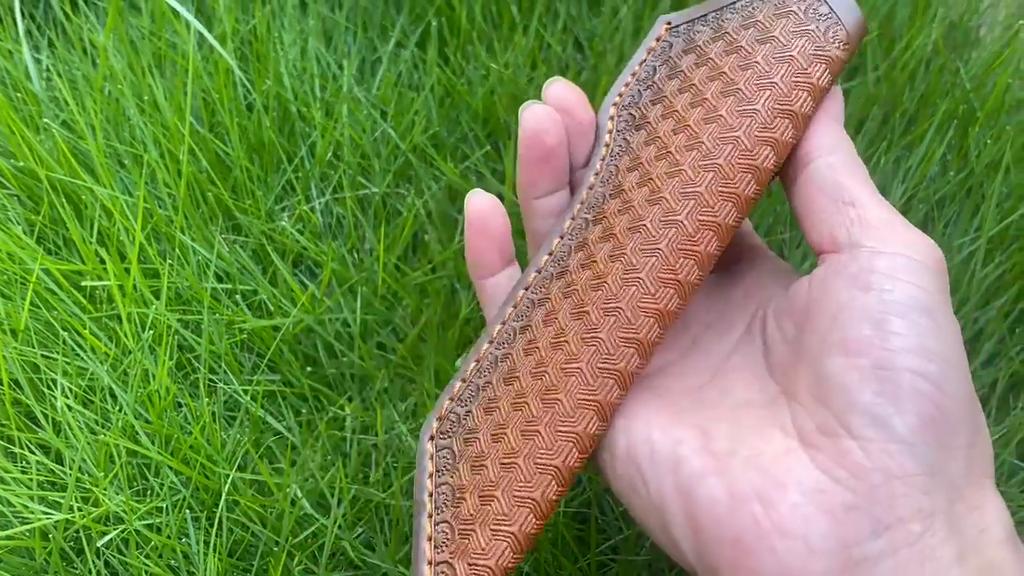 21CM Carve Designs Fixed Knife Holder Full Grain Cowhide Scabbard Universal Knife Cover Case for Hunting Knife Holsters