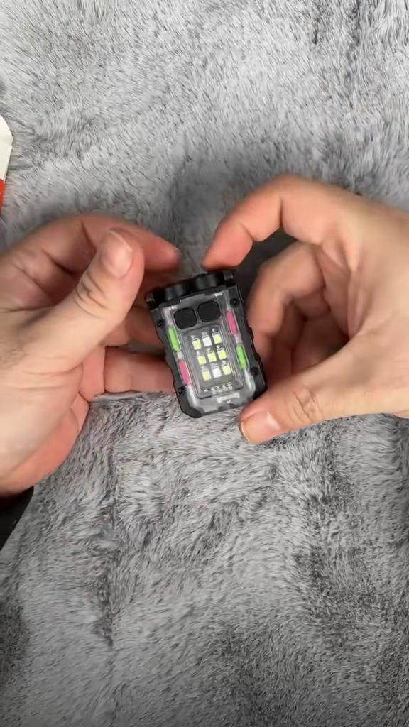 Bright EDC Flashlight Portable Mini LED Light Outdoor Camping Hiking Tools USB Rechargeable Running Emergency Hiking Lantern