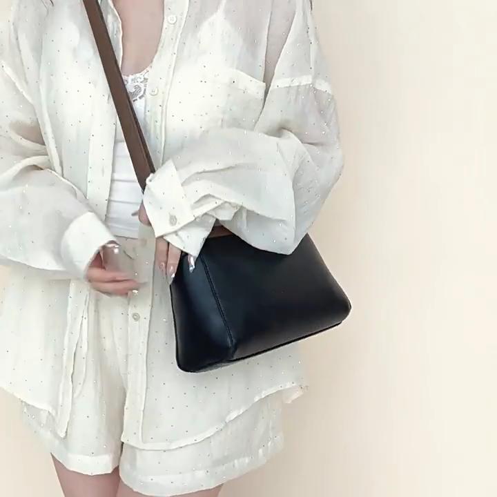 Women's Bag Women's Crossbody Shoulder Bag Contrast Color Retro Women's Bag Satchel