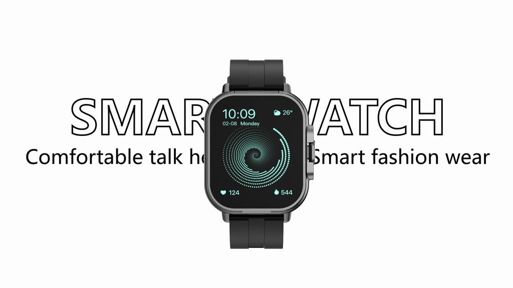 D8 Headset & Watch 2-in-1 Heart Rate Blood Pressure Blood Oxygen Bluetooth Call Activity Tracker Smart Watch For Men And Women