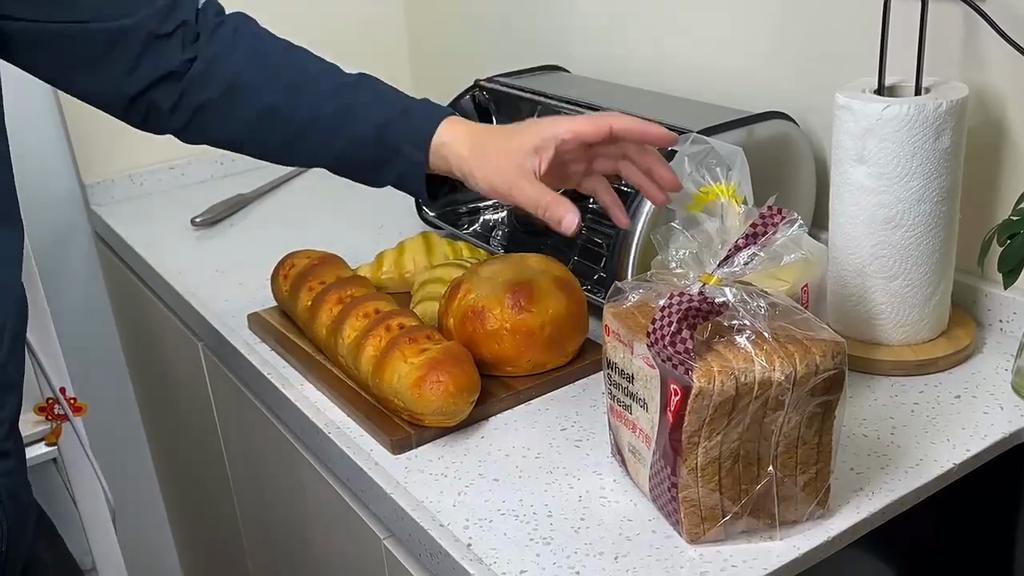 Velkokapacitní nerezový držák na chléb, nádoba na chléb, kuchyňské úložiště