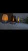 Solar Light Outdoor Garden Led Stainless Steel Candle Light Lawn Deck Night Light Landscape Garden Halloween Christmas Holiday Atmosphere Light