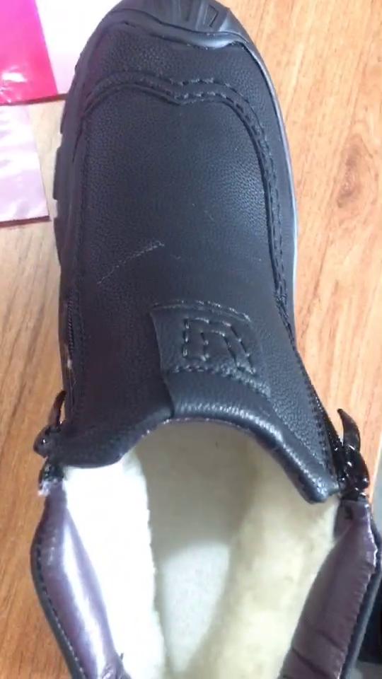 New Autumn and Winter Men's Velvet Warm High Boots Thick Non-slip Casual Shoes