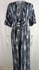 YYFS Women's Fashion Casual Spring Fall Colour Block Print 3/4 Sleeves V-Neck High Waist Trousers Jumpsuits & Rompers