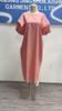 Johnature French Vintage Balloon Sleeve Crew Neck Dress Women Summer Korean Loose Casual Dresses