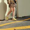Yellow Women's Shoes, New Spring and Summer Flat-bottomed Versatile Little White Sports and Leisure Board Shoes