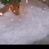 Decorazione della casa di moda Tappeto giocattolo per bambini Gonna in peluche di Natale Gonna bianca pura per albero di Natale a pelo lungo