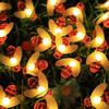 Led bee string simulation light string 1.5-12m 8 mode outdoor courtyard garden fence party christmas new year wedding decoration