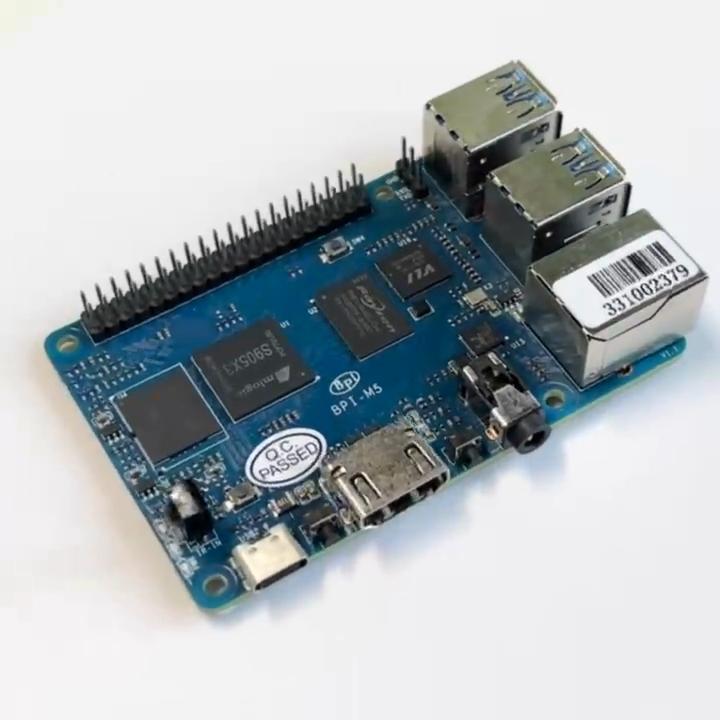 Banana PI BPI-M5 Amlogic S905X3 Чотириядерний процесор ARM Mali G31 4 ГБ LPDDR4 RAM 16 ГБ eMMC Flash Підтримка Linux Ubuntu Debian Single Board