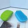Szczotka Szamponująca dla Psów Kotów, Silikonowa Szczotka Masująca do Kąpieli z Gumowymi Kolcami do Długiej i Krótkiej Sierści