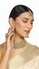 Tone Kundan Choker Necklace Earring Maangtikka & Ring Set For Women