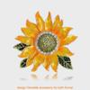 Sunflower Brooch Pin With Alloy Material For Fashion Casual And Gift Giving