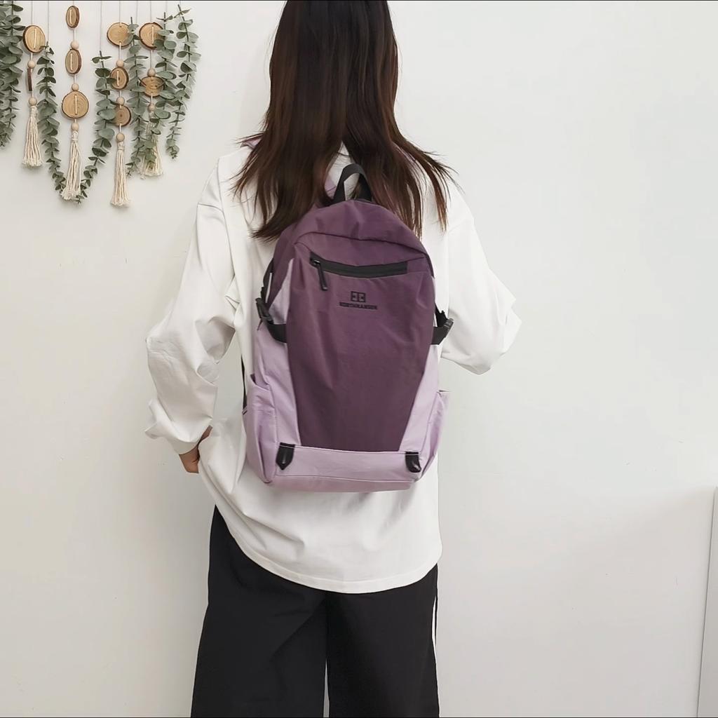 Color Block Outdoor Backpack Unisex Sports Backpack Lightweight Travel Backpack