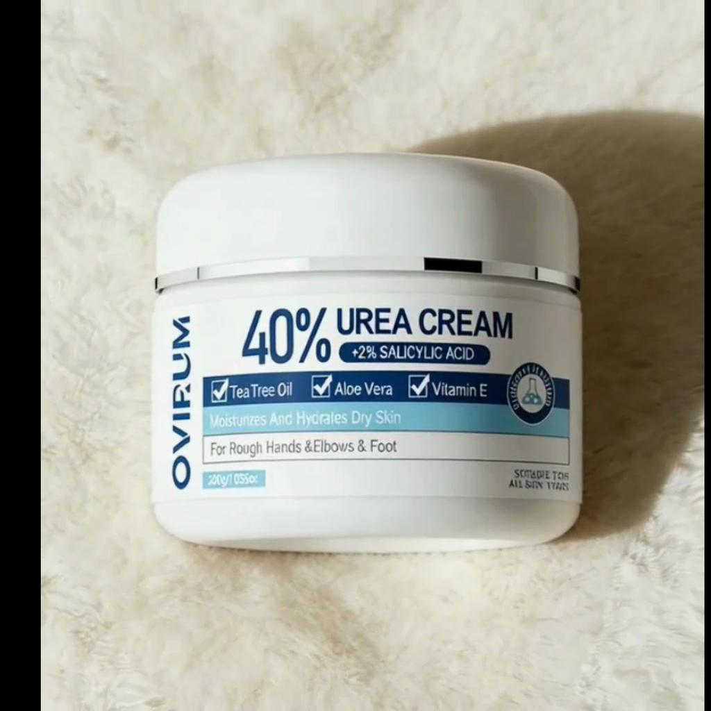 40% Urea Cream+2% Salicylic Acid, For Very Dry Heel And Hand, With Vitamin E, Exfoliating And Moisturizes & Smooths-200G