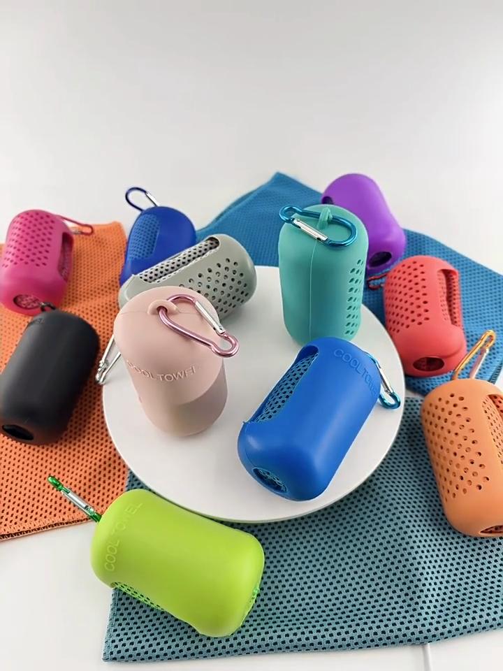 Mini-Mikrofasertuch zum Mitnehmen Sport Schnelltrocknend Atmungsaktiv Saugfähig Handtuch Laufen Strand Leichtes Fitnessstudio Schwimmen