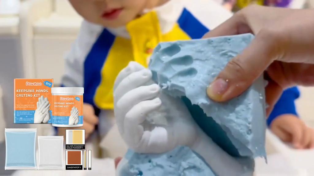 3D Gypsum Model Set: Hand Mold Powder, Clone Powder, 3D Hand Mold Making Model Powder, Gypsum Hand Mold
