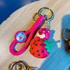 Adorable Cartoon Strawberry Bear Keychain Creative Gift Bag Charm For All Occasions