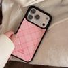 Funda para teléfono con estampado de cuadros rosas para iPhone 16, iPhone 17 y iPhone 17 Pro Max