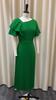 Elegant Office Lady's Dresses Ruffles Sleeve Pleated Ankle Length Luxury Female Party Evening Dress