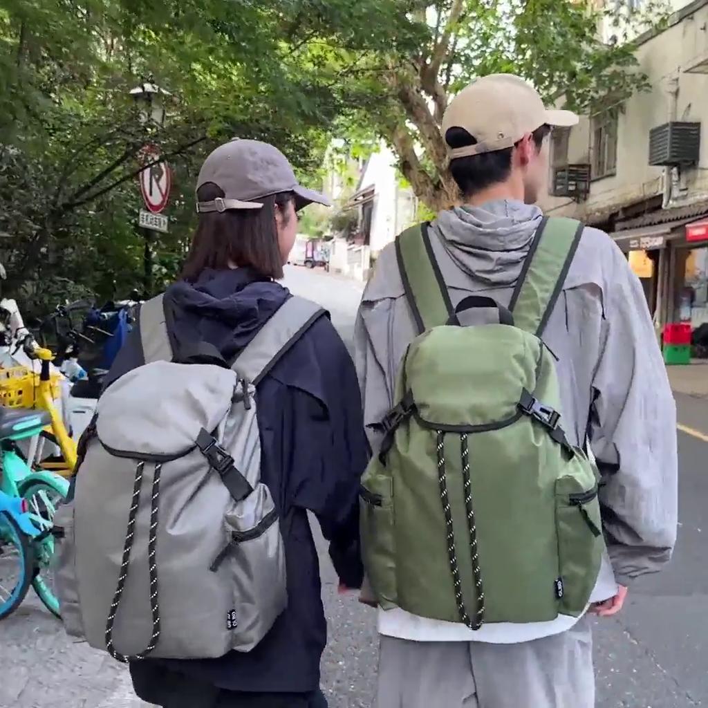 Student Schoolbag Men Drawstring Backpack Unisex Travel Outdoor Backpack