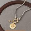 Necklace Geometric Metal Pendant Chain For Women Fashion Party Accessory