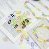 Mixed Color Acrylic U Shape Ring Beads Connector Link Chain for Jewelry 20/50 Pcs