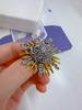 Exquisite Heavy Industry Advanced Sense Helios Brooch Temperament Elegant Men's Blazer Coat Accessories Corsage Badge