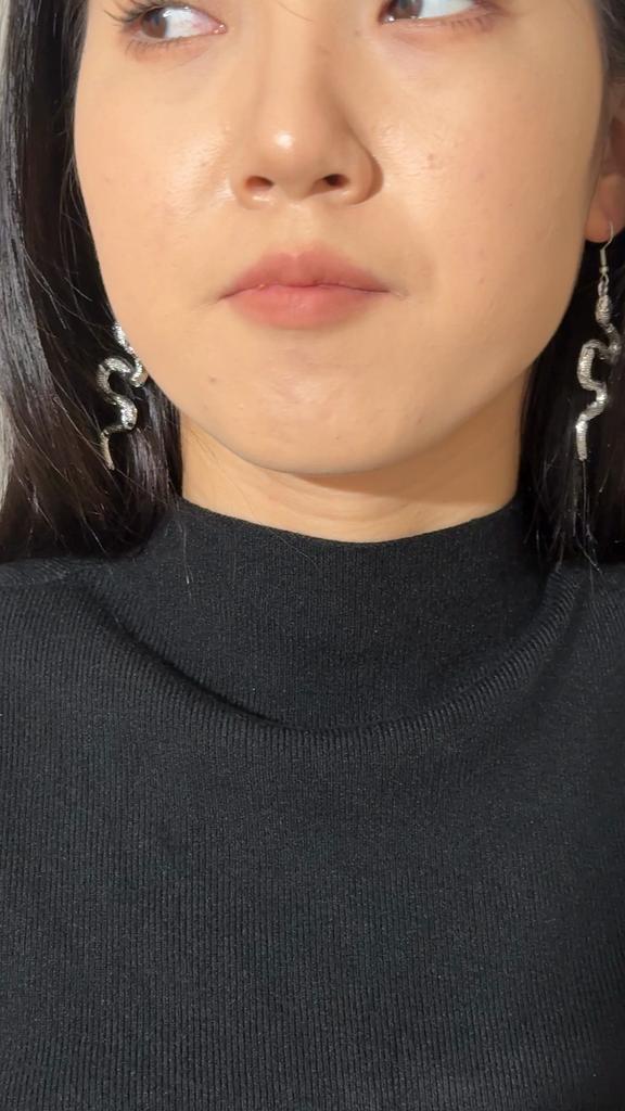 2PCS Fashion Personality Serpentine Animal Earrings Jewelry for Women Girls Exaggerate Punk Serpentine Element Drop Earrings