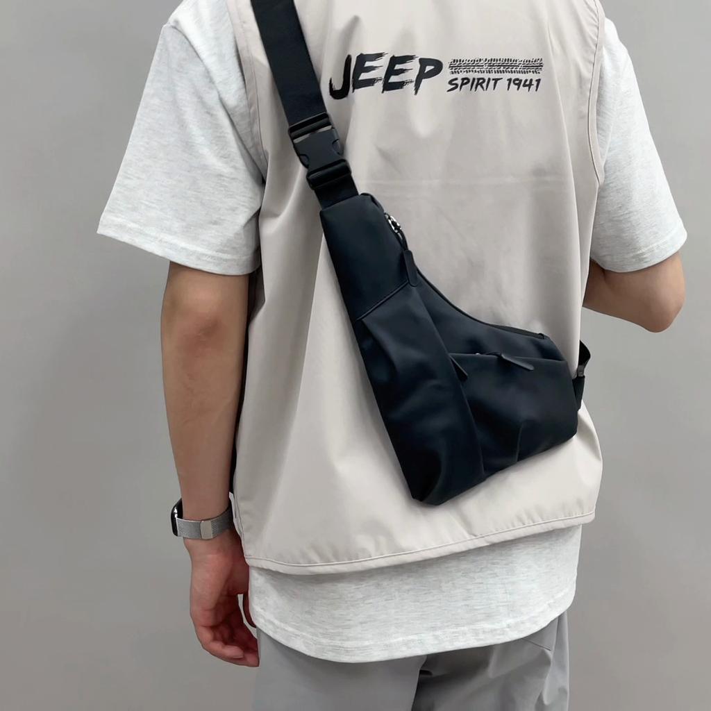 Anti-Theft Bag Men's Triangle Bag Oxford Shoulder Bag Crossbody Chest Bag