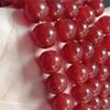 4-14mm/28-90Pcs Red Agate Stone Beads For Jewelry Making DIY Bracelet Necklace