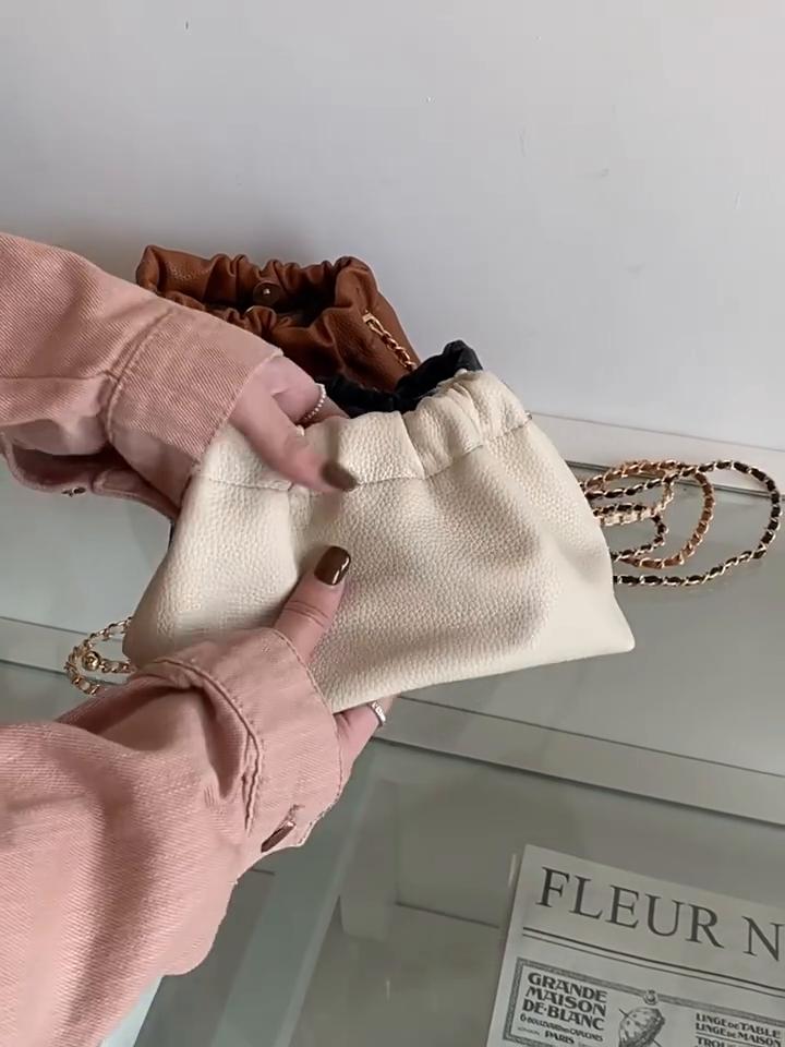 New Fashion Shoulder Bags Women Texture Solid Color Chain Bags Niche Lady Web Celebrity Trend Bags High Quality Crossbody Bags