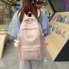 Damen-Rucksack mit Stickerei-Schleife, große Kapazität, Schultasche für Studenten