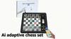 Set da Scacchi Elettronico Adattivo AI Gioco e App con Scacchiera Computerizzata, Scacchiera Intelligente, Gioco da Tavolo Set da Scacchi, Ottimo Partner per Giocare e Allenarsi