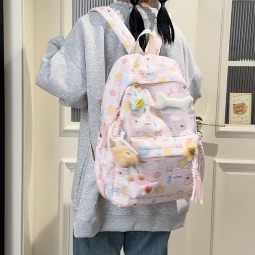 Cartoon Backpack Women's Computer Backpack Lightweight Large Capacity Student School Bag