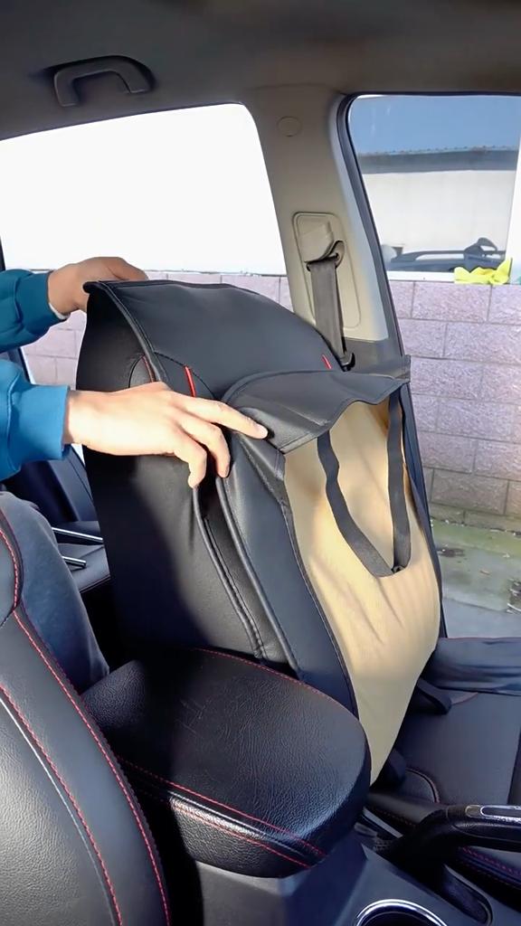 Ny oppgradering Vanntett Slitesterk Pustende Universal Protector Forsetepute Luksus PU-skinn Full Frontsetetrekk (Kun OneSeat-deksel)