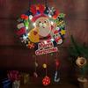 New Christmas Wreath with Lights Children Handmade Diy Creative Christmas Pendant Kindergarten Decoration